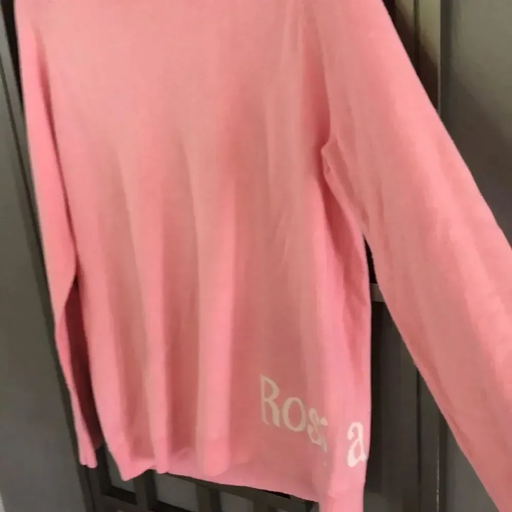 Caroline Grace “Rose all day NPT” wine lovers pink sweater cotton cashmere S